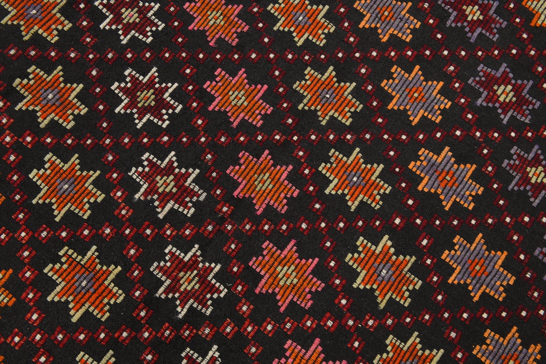 Kilim Rug 184x286 cm, brown, red, wool, Turkey, 1960s - 212606