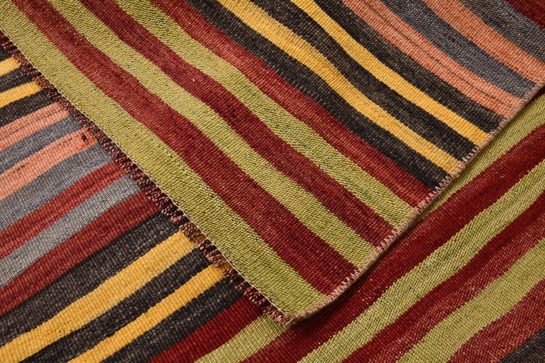 Kilim 150x248 cm, brązowy, wełna, Turcja, lata 70. - 212787