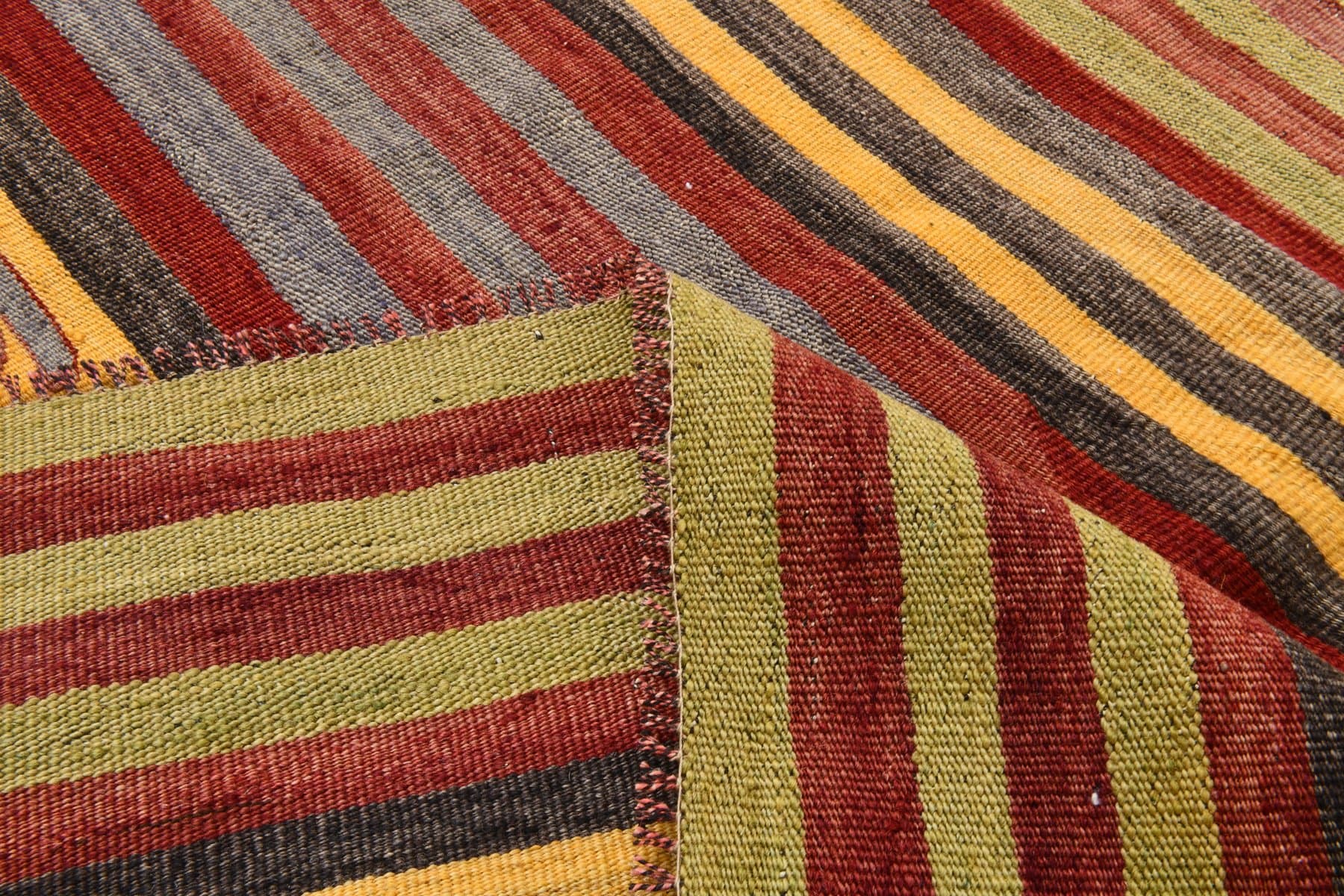 Kilim 150x248 cm, brązowy, wełna, Turcja, lata 70. - 212788