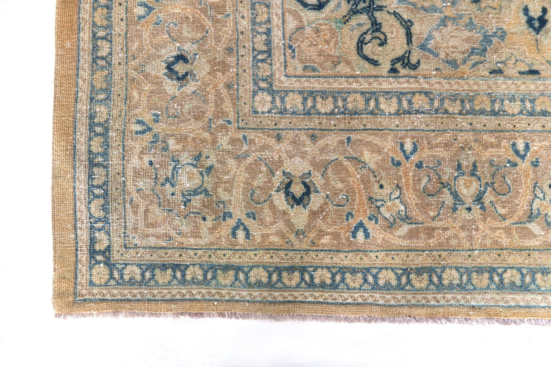 Dywan 382x303 cm, brązowy, wełna, lata 70. - 212752