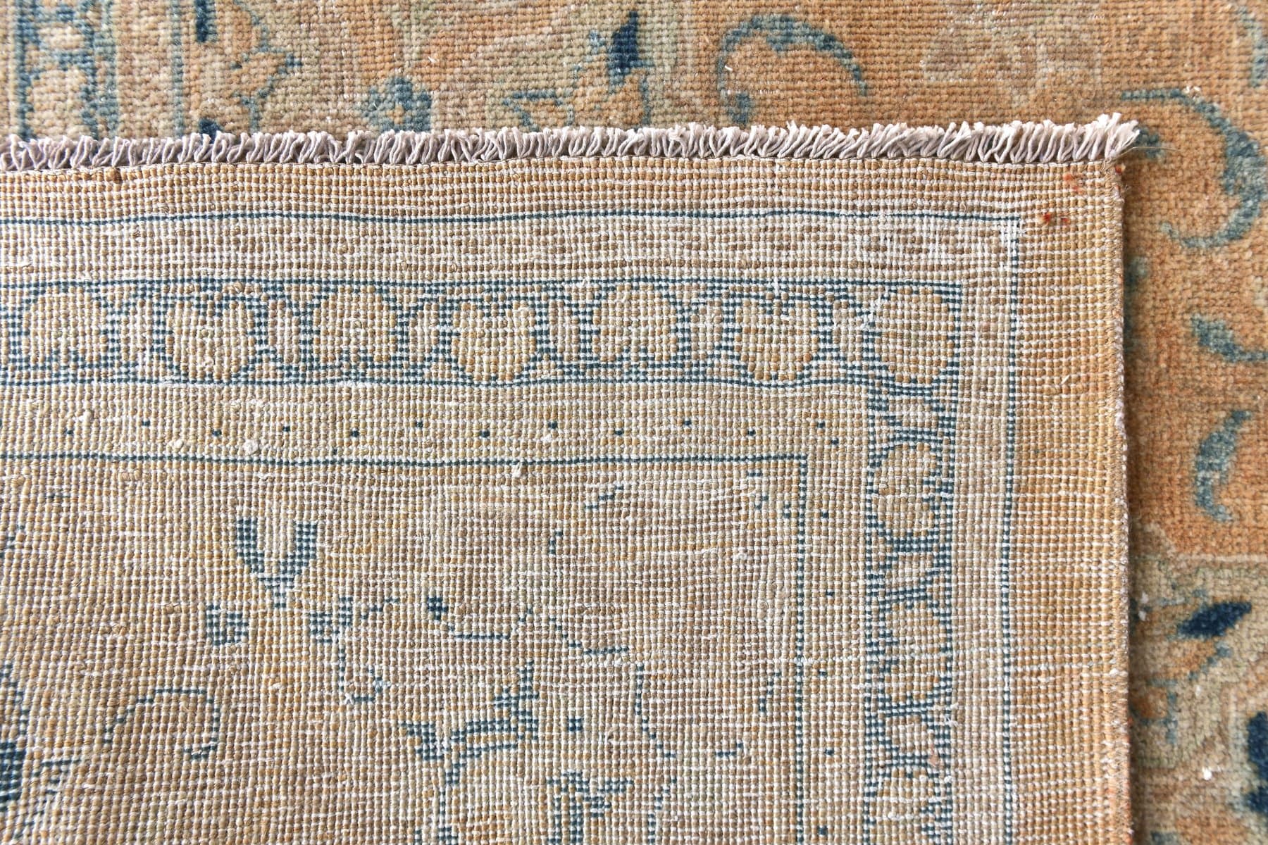 Dywan 382x303 cm, brązowy, wełna, lata 70. - 212755