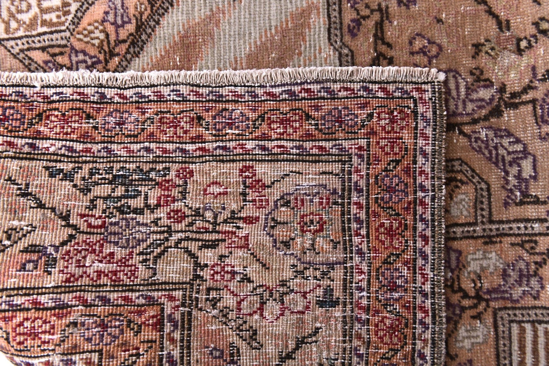 Rug 196x283 cm, brown, wool, 1960s - 212746