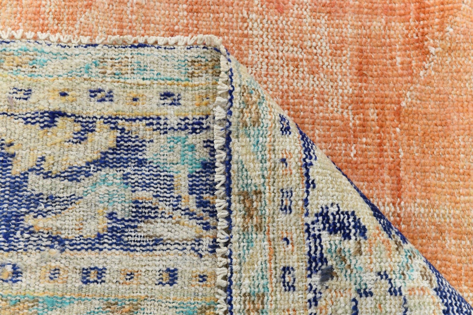 Dywan 352x257 cm, pomarańczowy, wełna, lata 70. - 212689