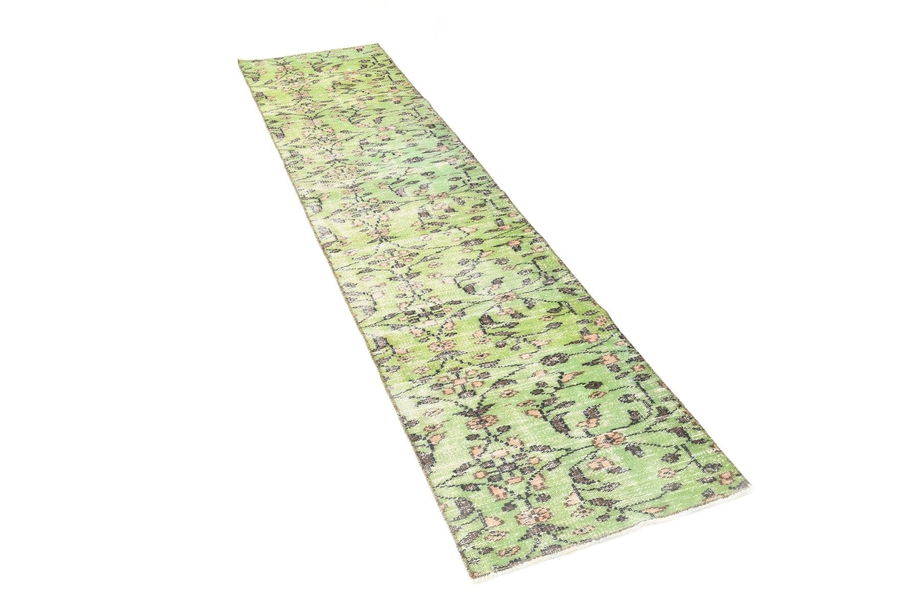 Runner 57x255 cm, green, wool, 1970s