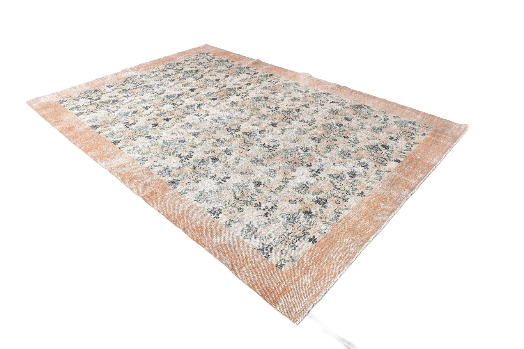 Dywan 301x207 cm, beżowy, wełna, lata 60.