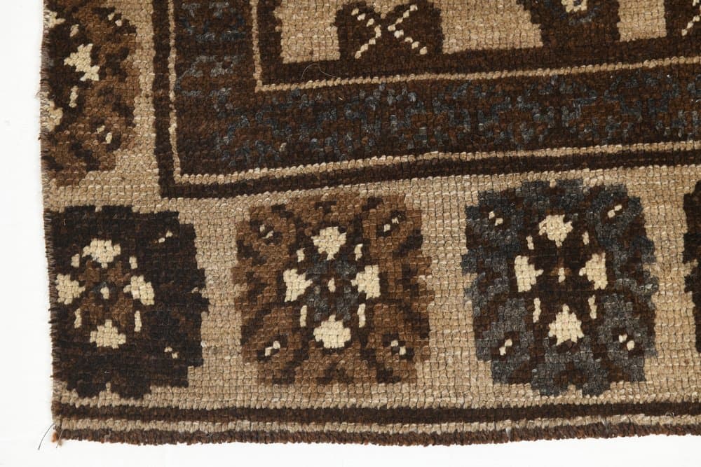 Dywan 195x290 cm, brązowy, wełna, Turcja, lata 70. - 212938