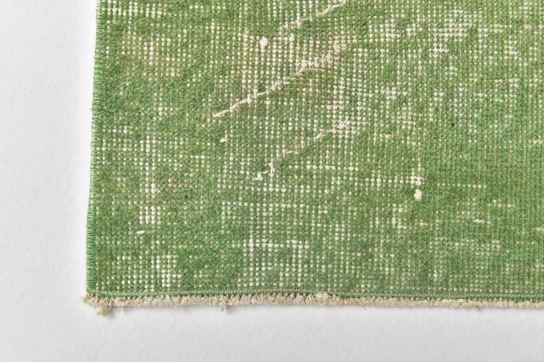 Runner 137x47 cm, green, wool, 1970s - 213153