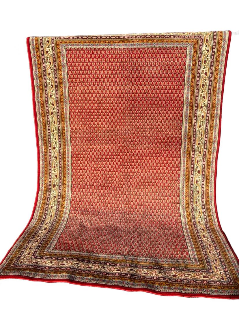 Dywan perski Indo Mir, czerwony, wełna, Indie