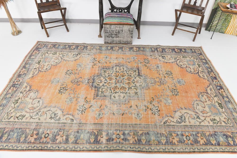 Dywan 181x274 cm, beżowy, wełna, lata 70. - 213065