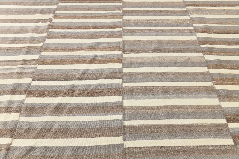 Kilim 306x385 cm, beżowy, wełna, lata 70. - 213222