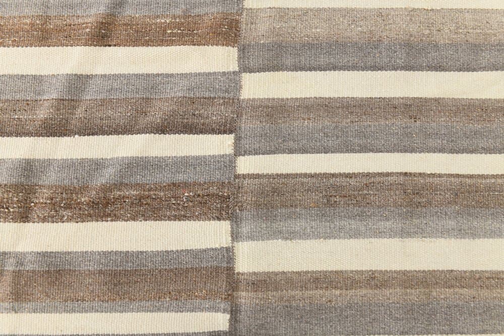 Kilim 306x385 cm, beżowy, wełna, lata 70. - 213223