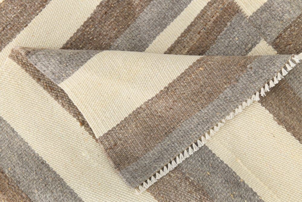 Kilim 306x385 cm, beżowy, wełna, lata 70. - 213218