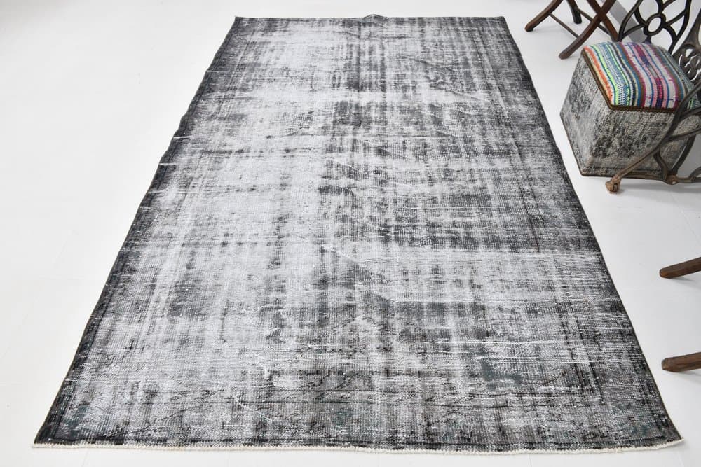 Dywan 179x271 cm, szary, wełna, lata 60. - 213249