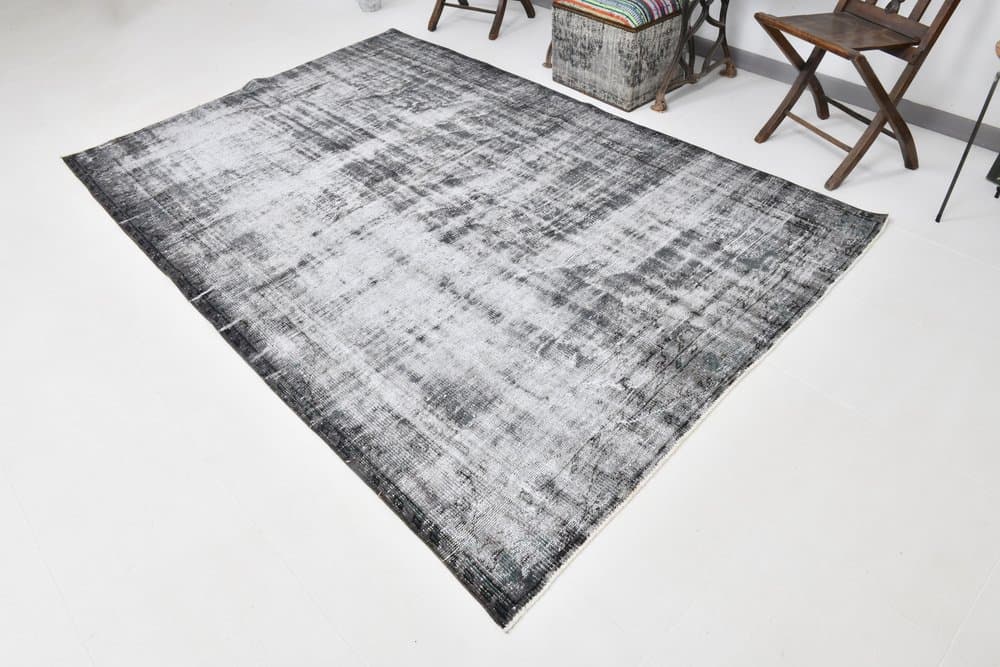 Dywan 179x271 cm, szary, wełna, lata 60. - 213246