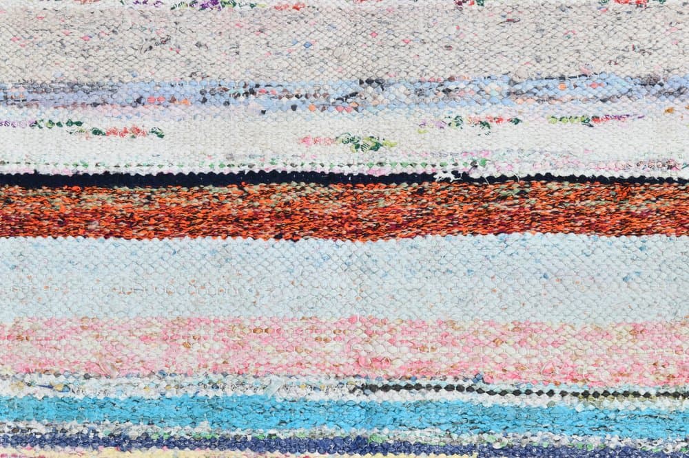 Chodnik 235x71 cm, biały, wełna, lata 70. - 213241