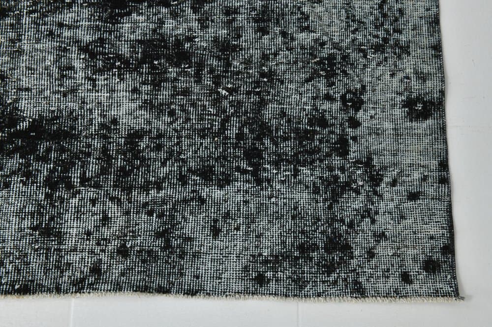 Dywan 205x308 cm, czarny, szary, wełna, lata 60. - 213511