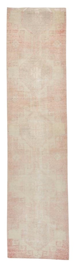 Chodnik 80x338 cm, beżowy, wełna, lata 60. - WYMIARY