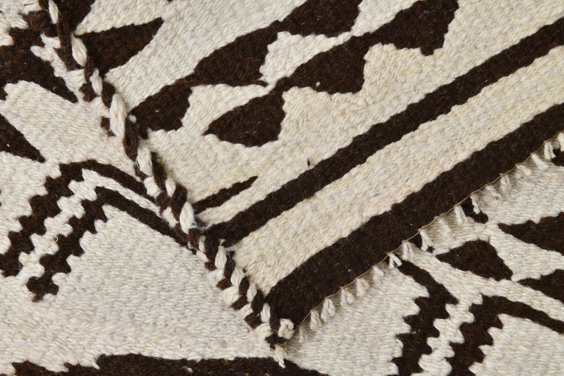 Chodnik kilim 292x88 cm, beżowy, wełna, lata 70. - 213420