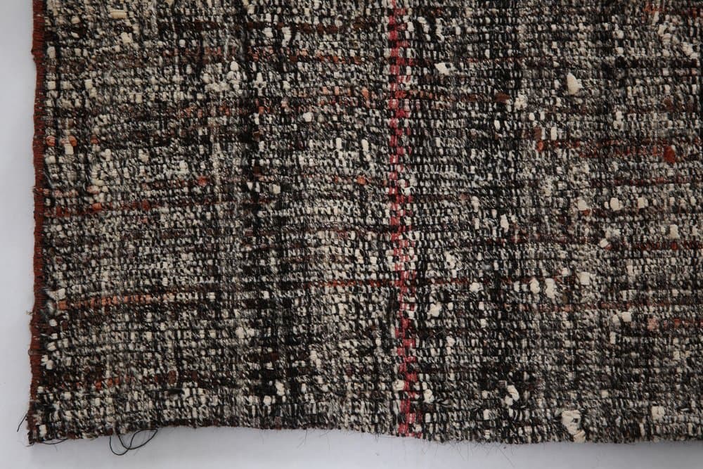 Chodnik 289x77 cm, szary, wełna, Turcja, lata 80. - 214055