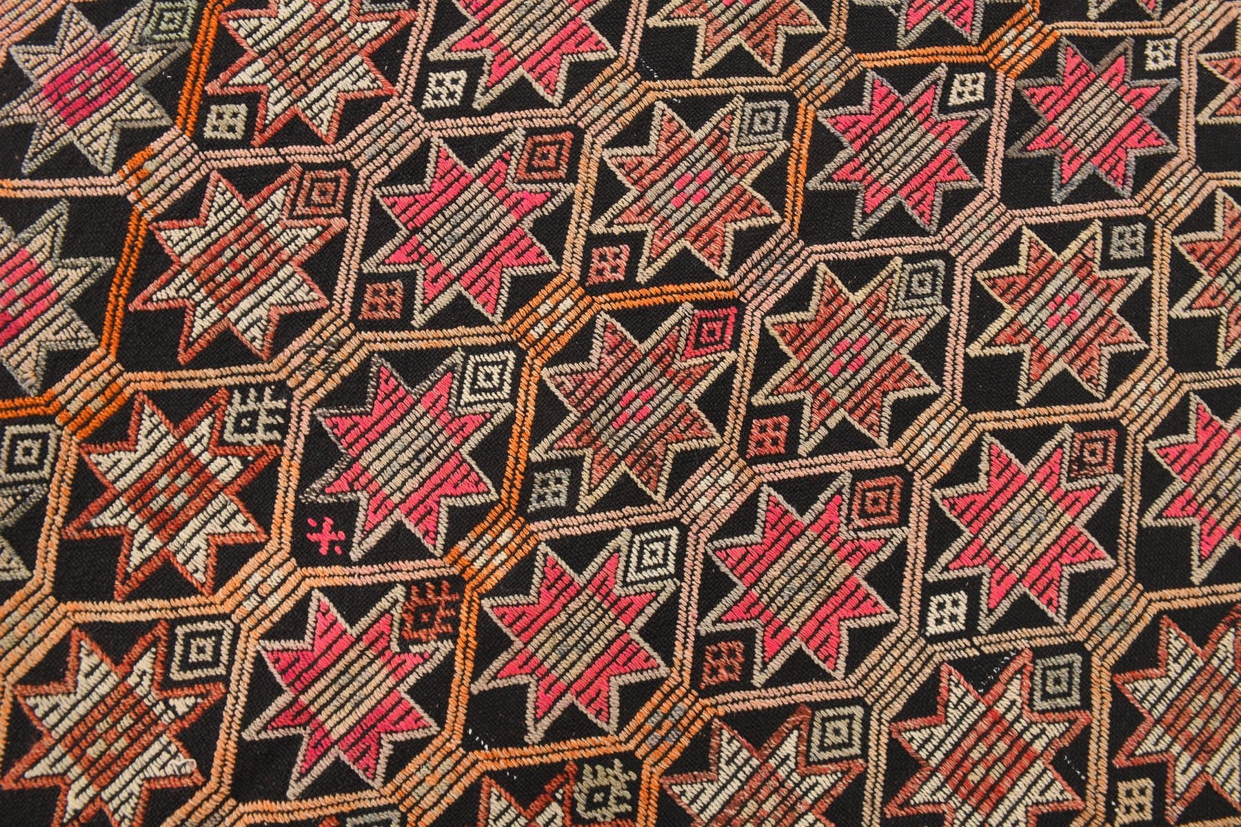 Kilim 155x303 cm, brązowy, wełna, Turcja, lata 60. - 214001
