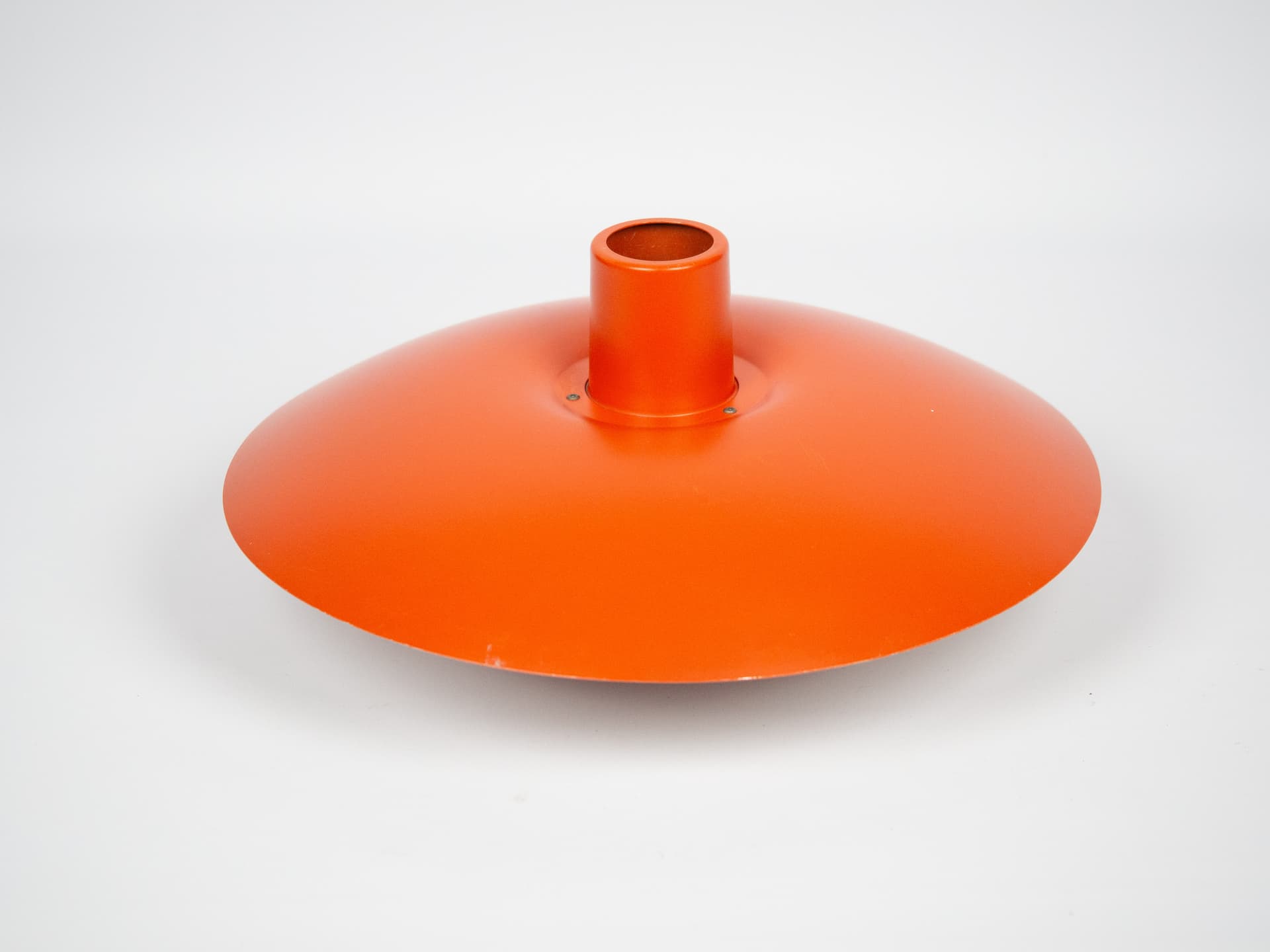 Pendant lamp PH 4/3, red aluminum, by P. Henningsen, Louis Poulsen, Denmark, 1970s. - 213632