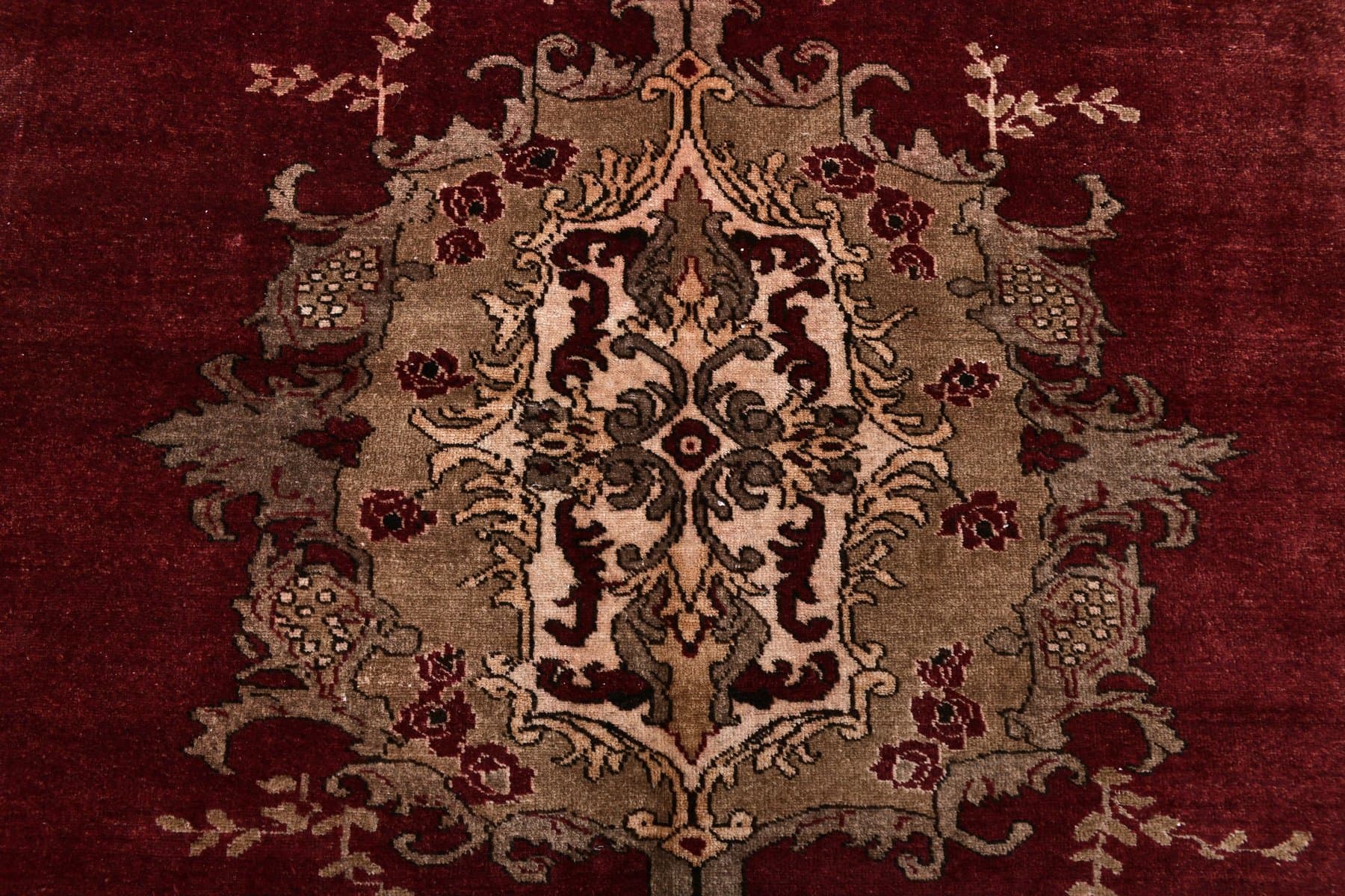 Dywan 224x286 cm, czerwony, wełna, Turcja, lata 70. - 213931