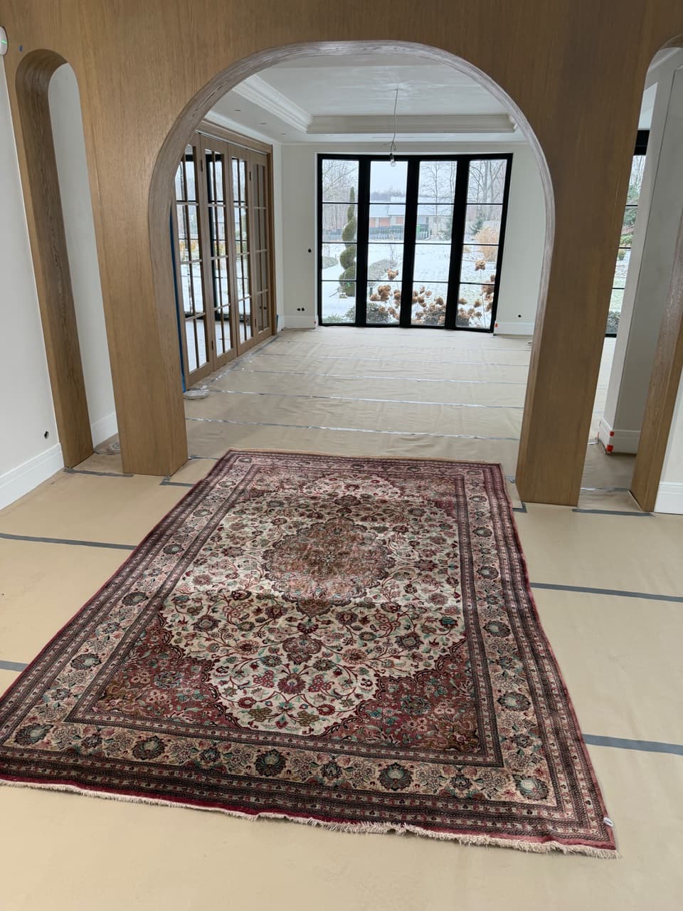 Dywan Ghoum, 320x205 cm, jedwab multikolor, Iran - 213651