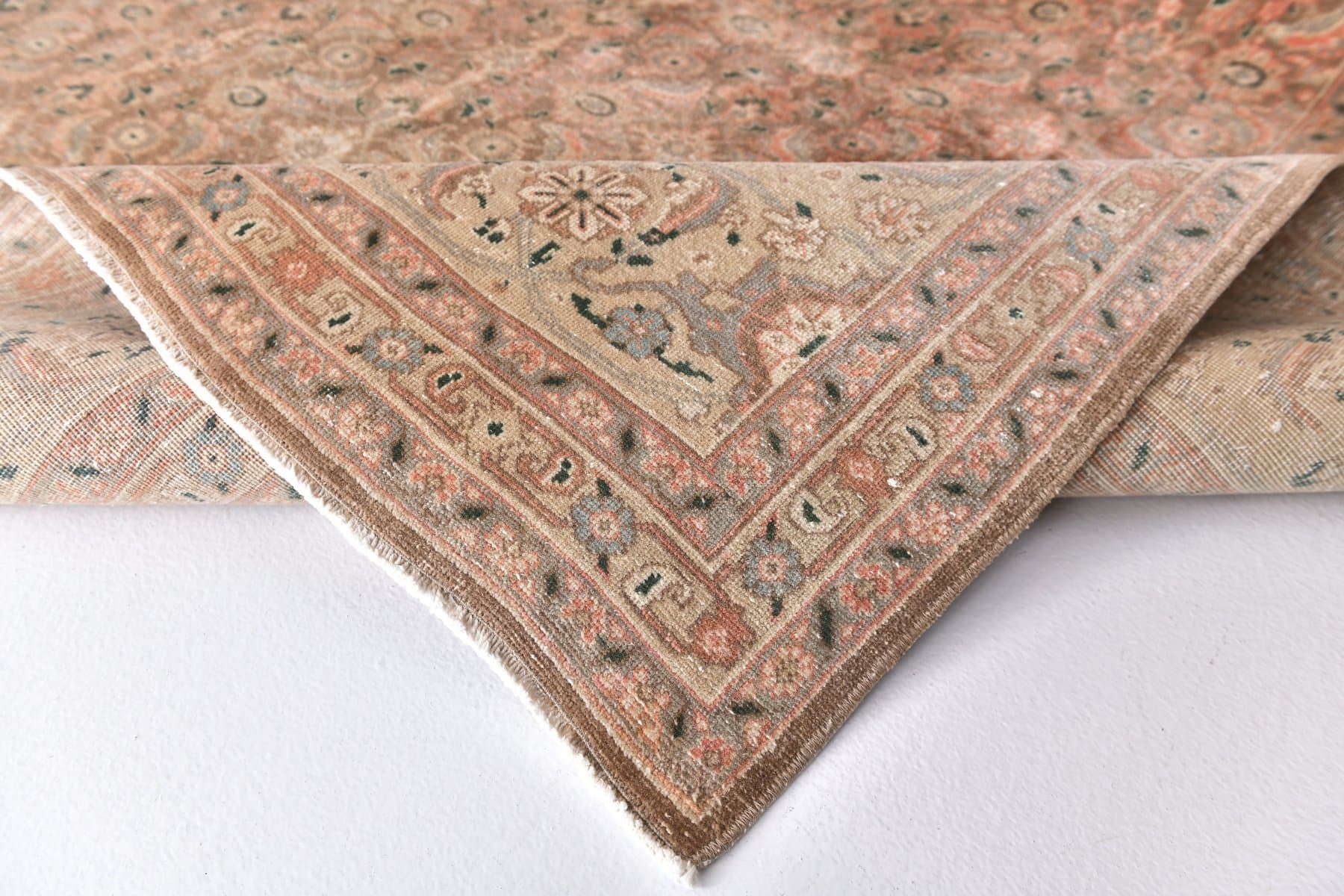 Rug 288x356 cm, brown, wool, Turkey, 1960s. - 213706