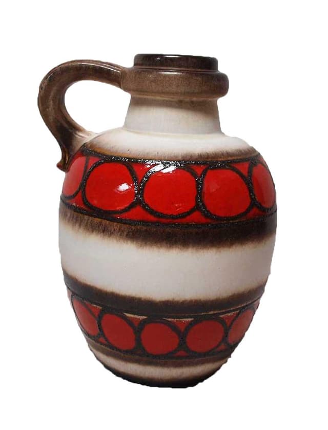 Ceramiczny wazon Fat Lava, mid-century modern, Niemcy, lata 70. - WYMIARY
