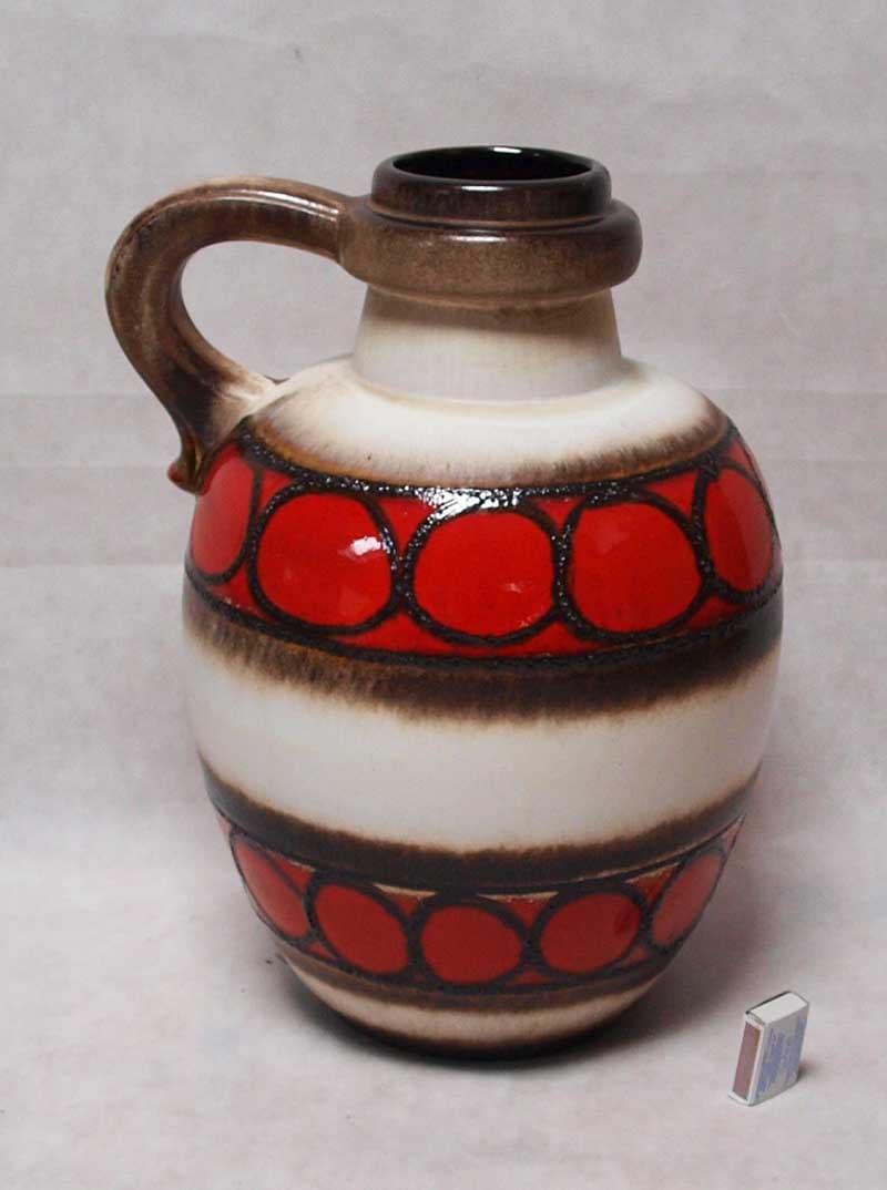 Ceramiczny wazon Fat Lava, mid-century modern, Niemcy, lata 70. - 15569
