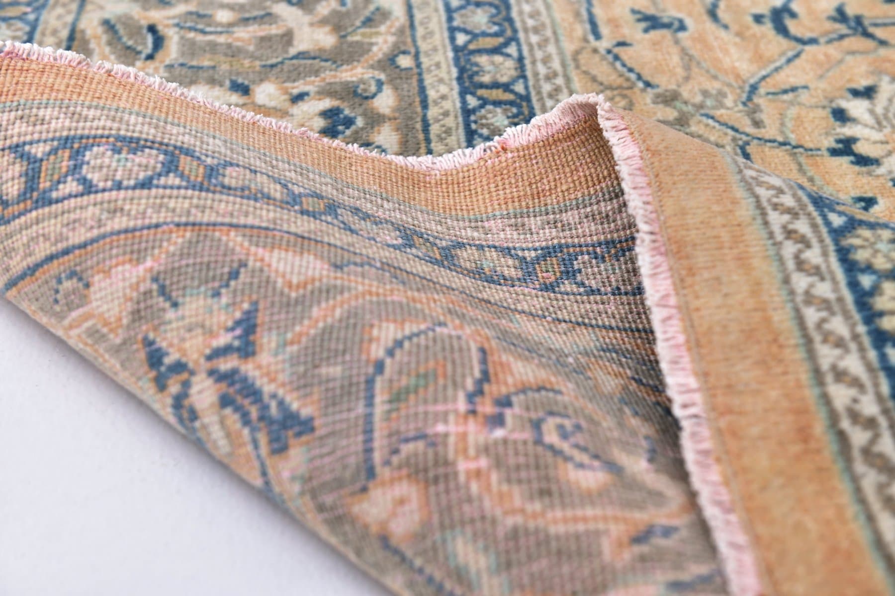 Rug 384x282 cm, orange, wool, Turkey, 1960s - 213688