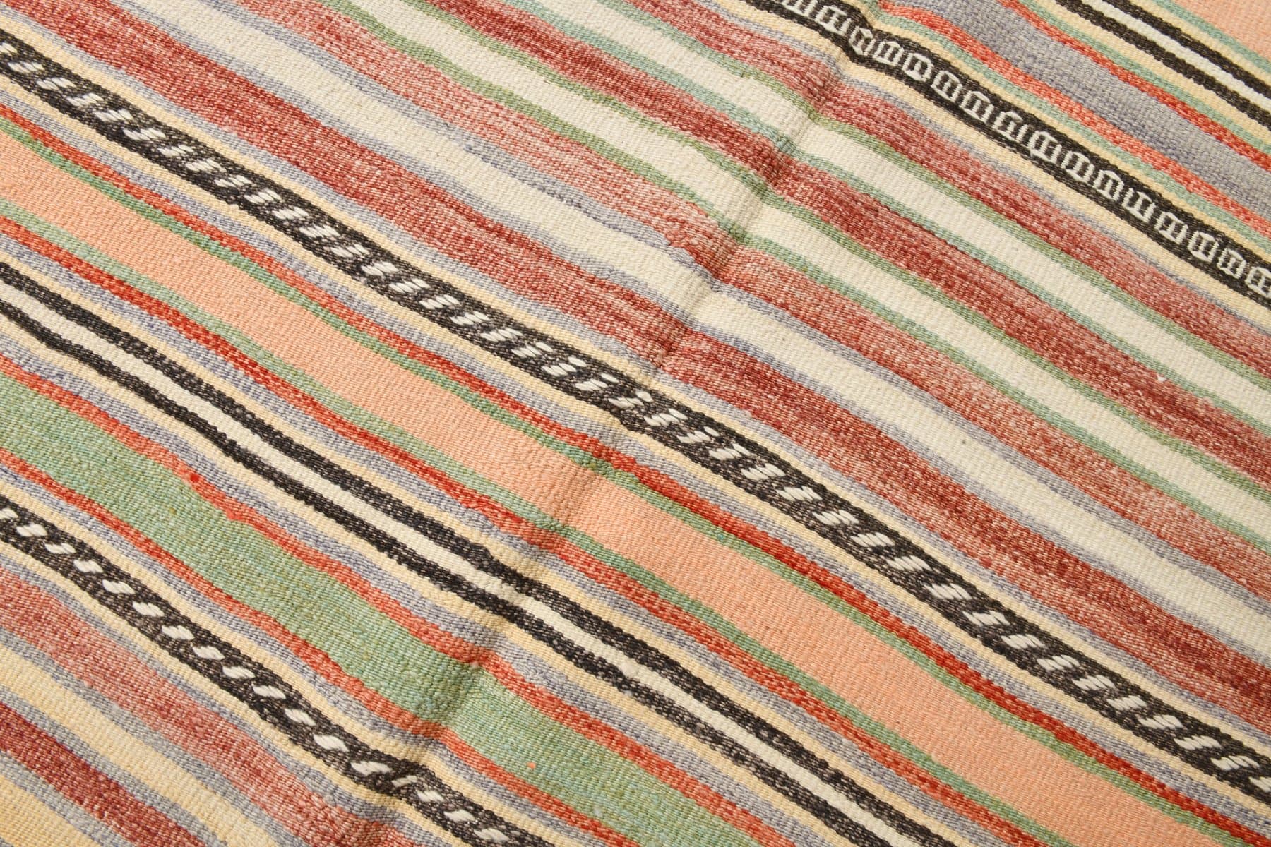 Kilim Rug 151x246 cm, orange, wool, Turkey, 1960s - 214443