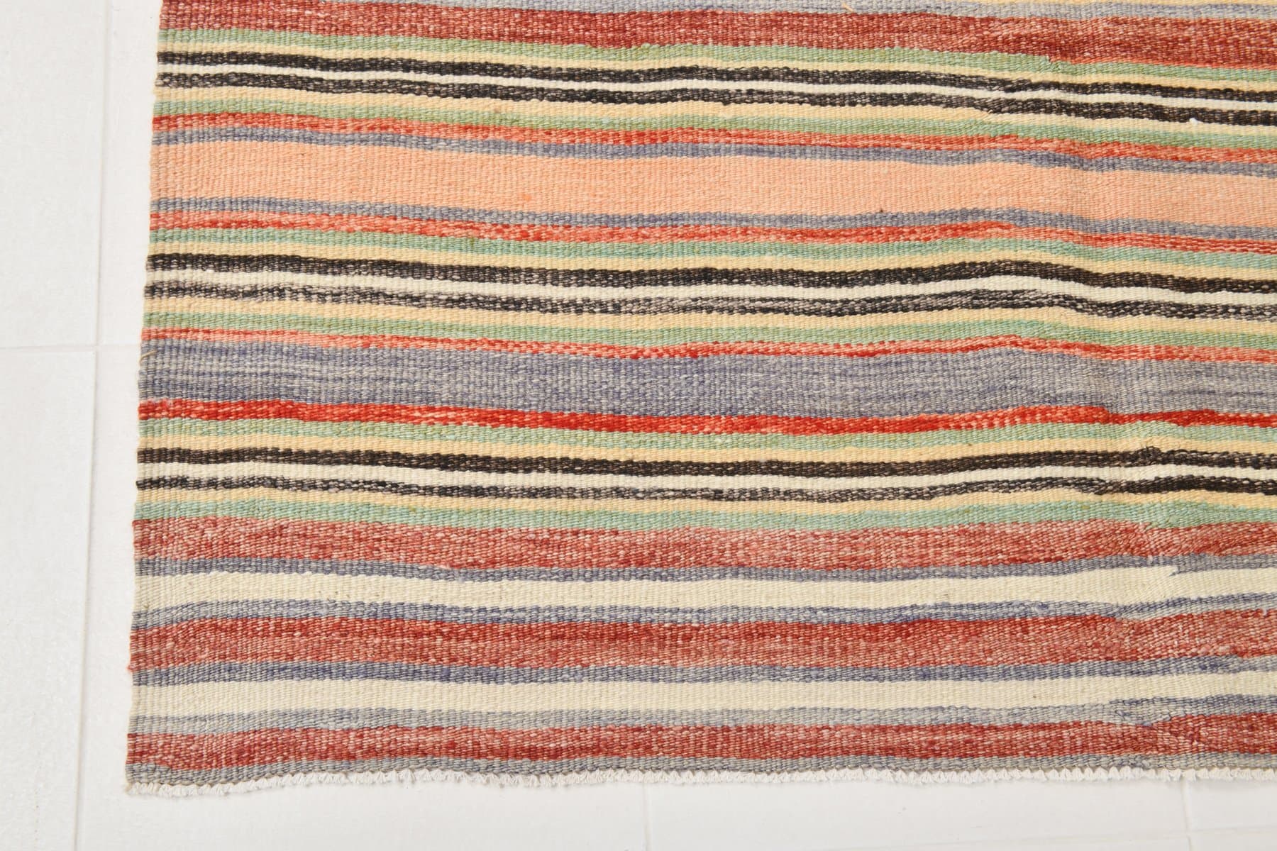 Kilim Rug 151x246 cm, orange, wool, Turkey, 1960s - 214446