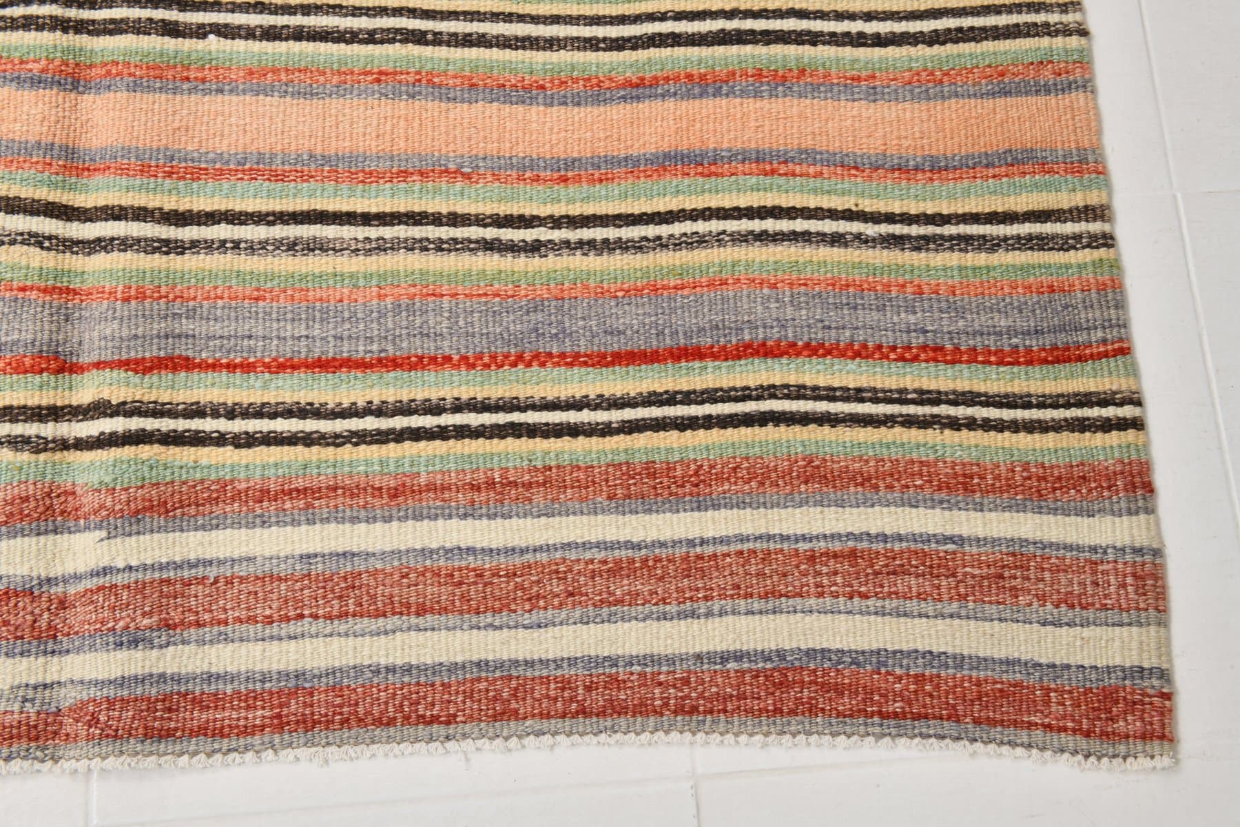 Kilim Rug 151x246 cm, orange, wool, Turkey, 1960s - 214447