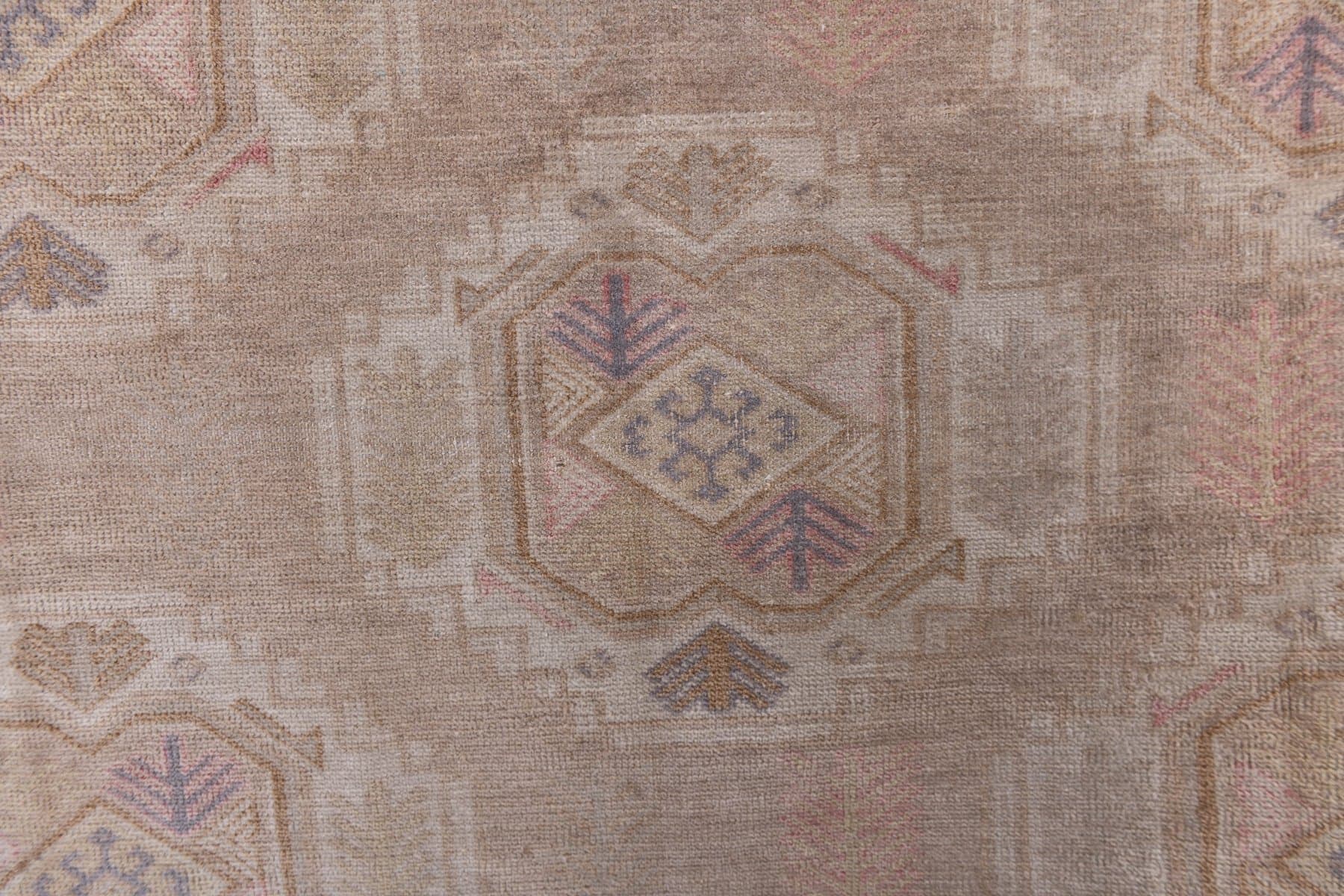 Dywan 378x299 cm, beżowy, wełna, lata 60. - 214308