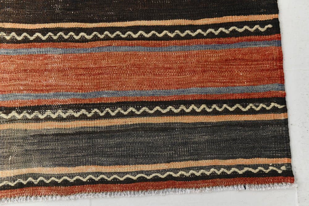 Kilim 234x170 cm, czerwony, wełna, Turcja, lata 70. - 214288