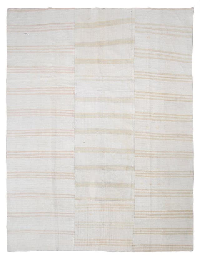 Kilim 287x370 cm, ivory, hemp, 1980s - DIMENSION