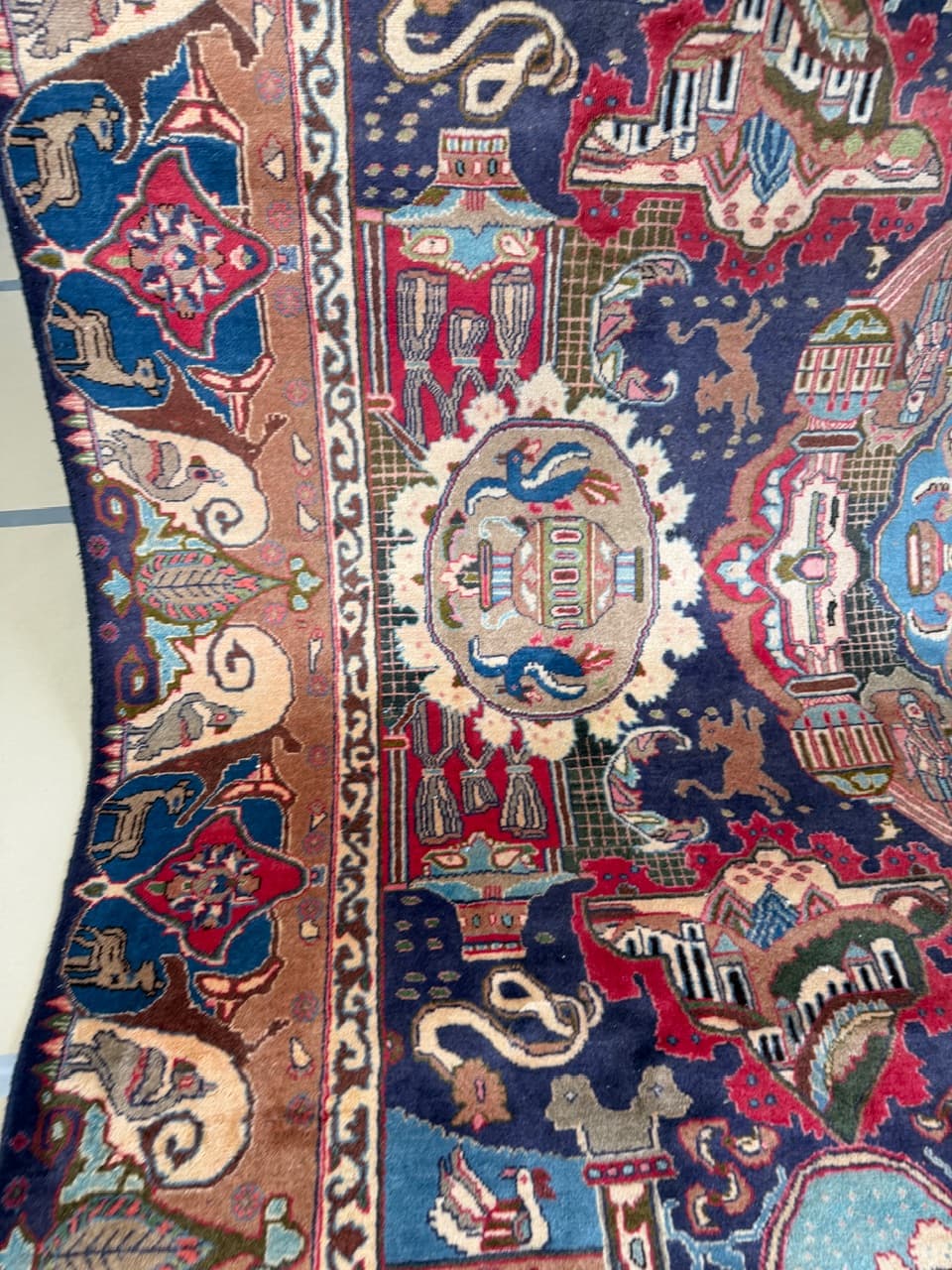 Nowy Dywan Perski Kaszmirowy Wełniany Kaschmar Figural - 214169