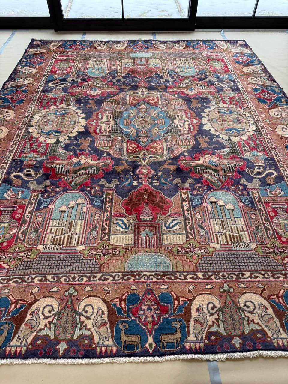 Nowy Dywan Perski Kaszmirowy Wełniany Kaschmar Figural - 214162