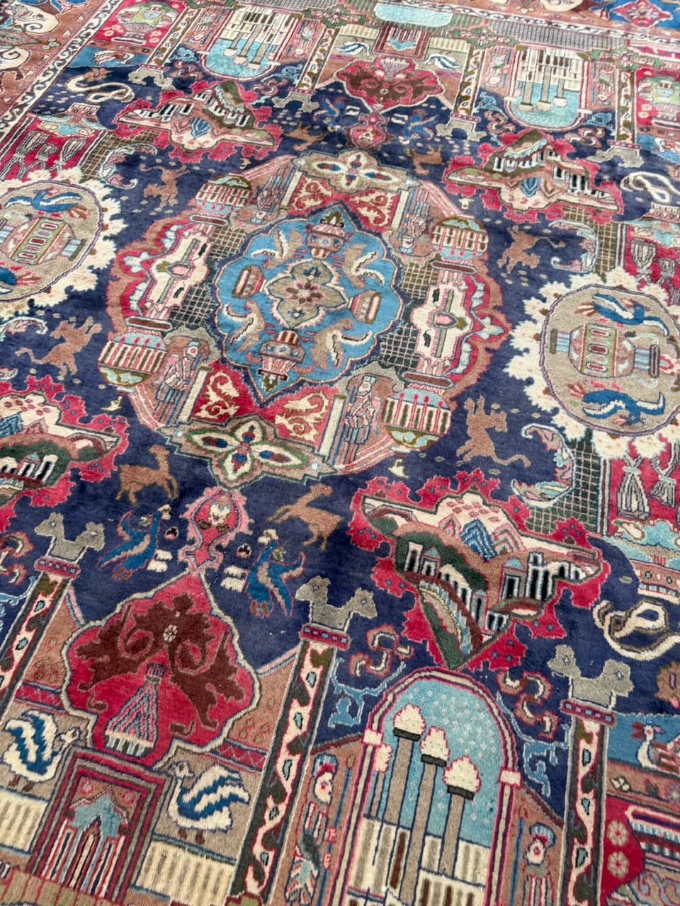 Nowy Dywan Perski Kaszmirowy Wełniany Kaschmar Figural - 214174