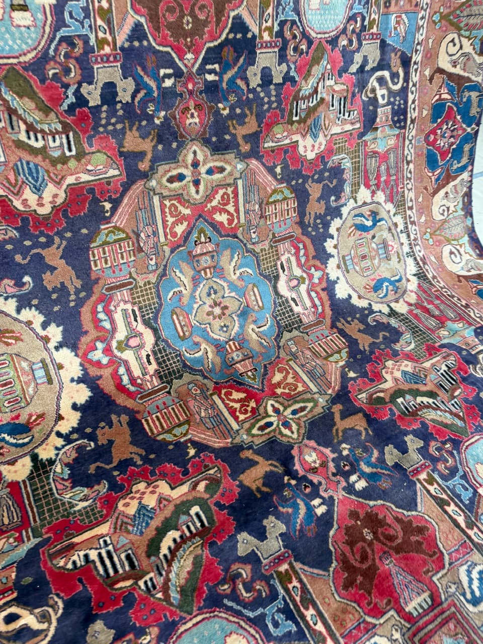 Nowy Dywan Perski Kaszmirowy Wełniany Kaschmar Figural - 214175