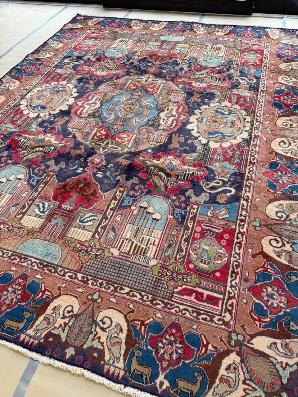 Nowy Dywan Perski Kaszmirowy Wełniany Kaschmar Figural - 214164