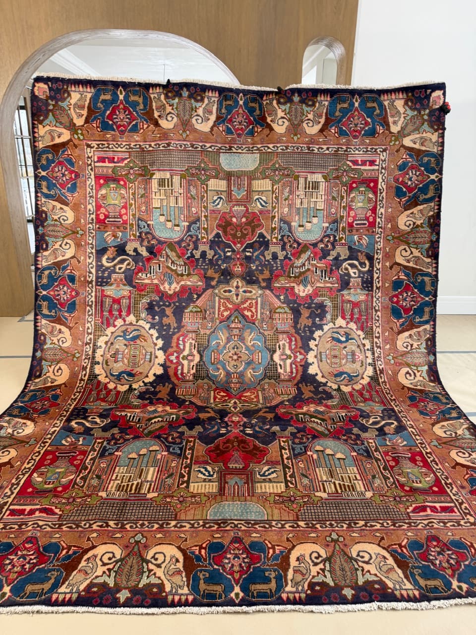 Nowy Dywan Perski Kaszmirowy Wełniany Kaschmar Figural - 214166