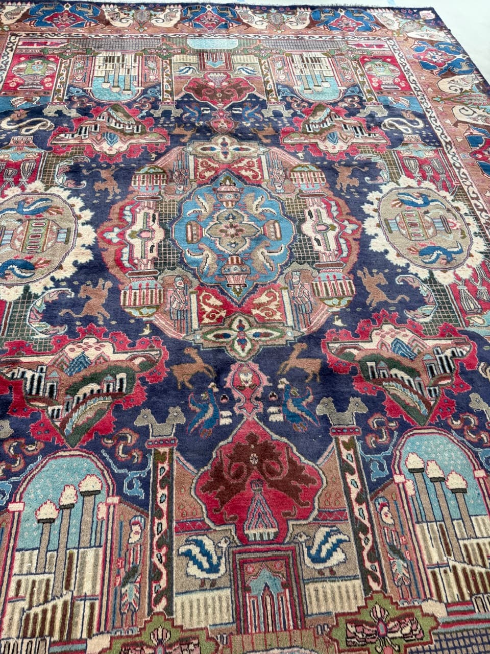 Nowy Dywan Perski Kaszmirowy Wełniany Kaschmar Figural - 214173