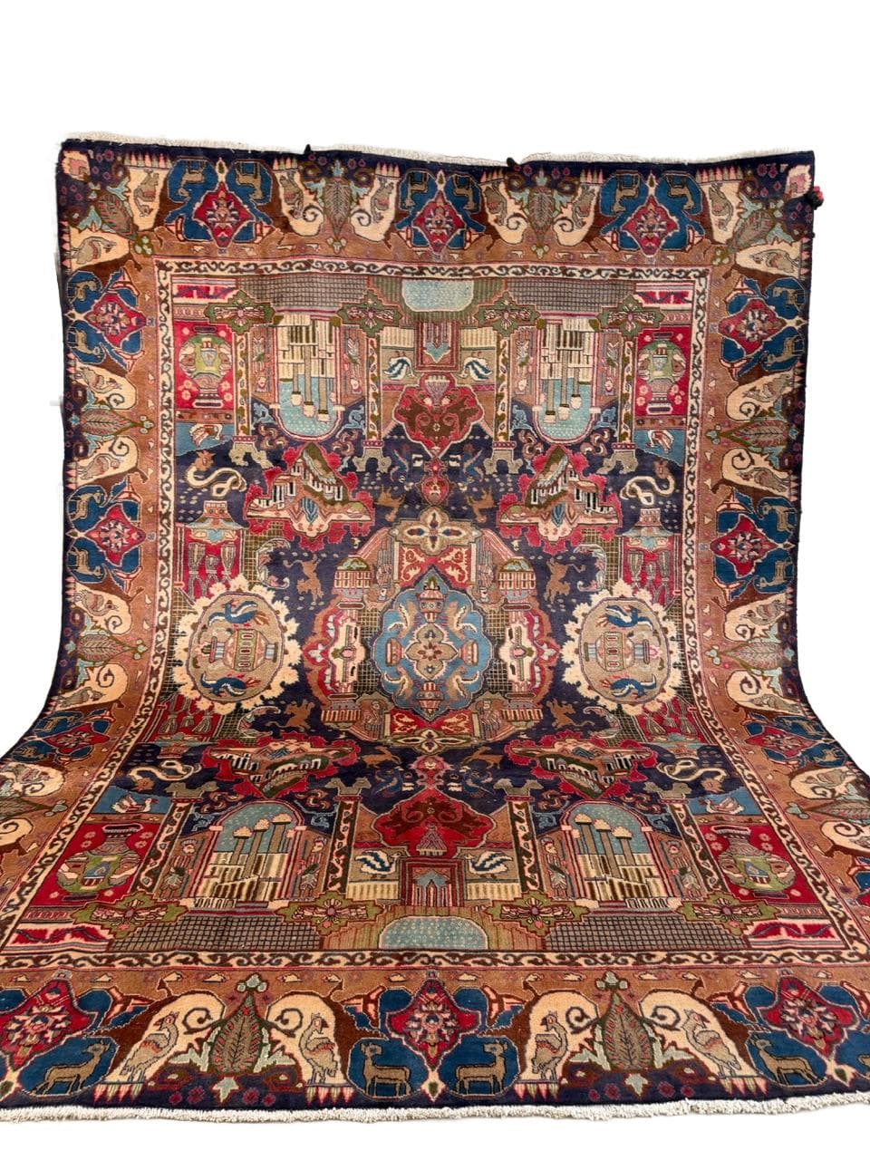 Nowy Dywan Perski Kaszmirowy Wełniany Kaschmar Figural