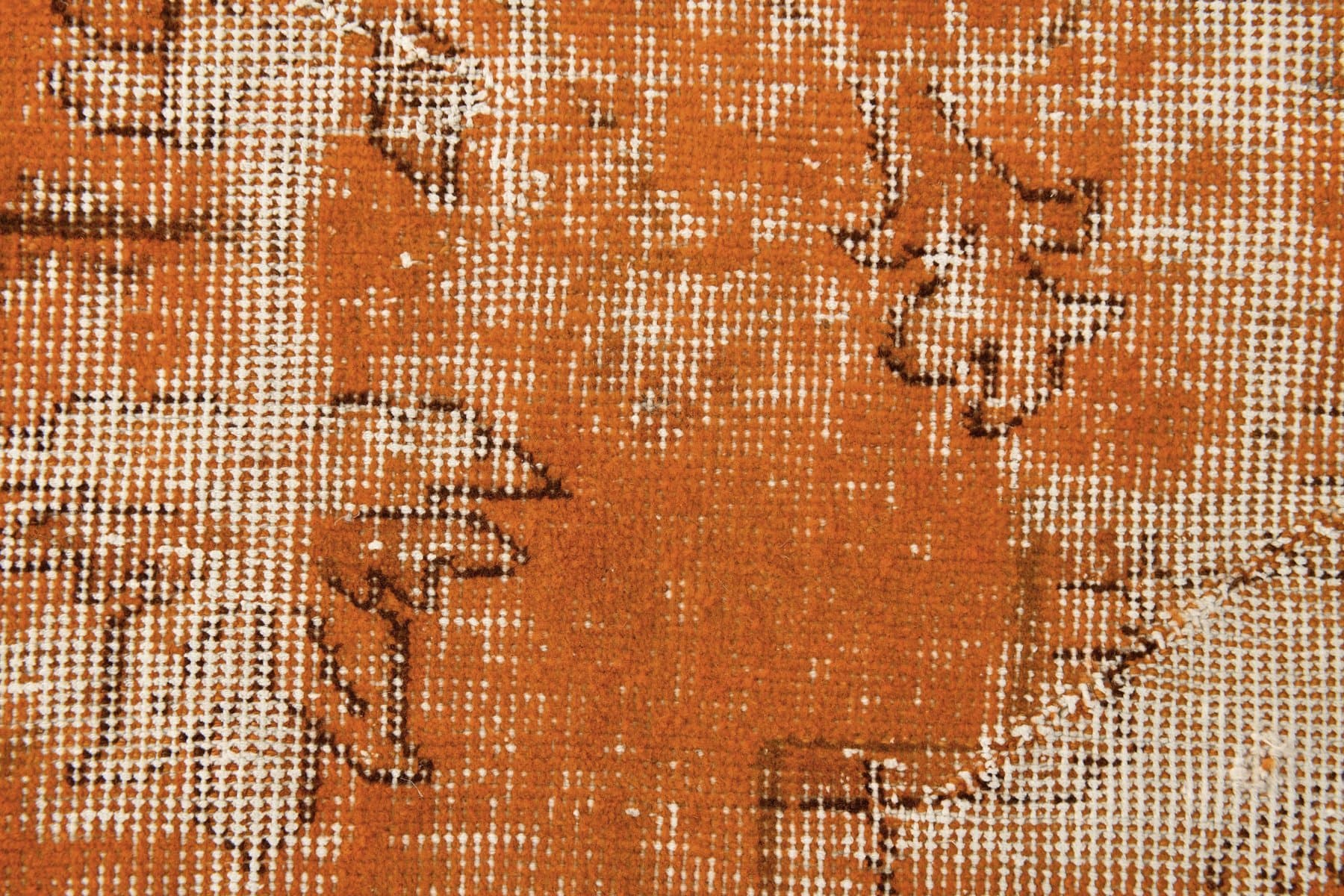 Dywan 165x53 cm, pomarańczowy, wełna, lata 60. - 214466