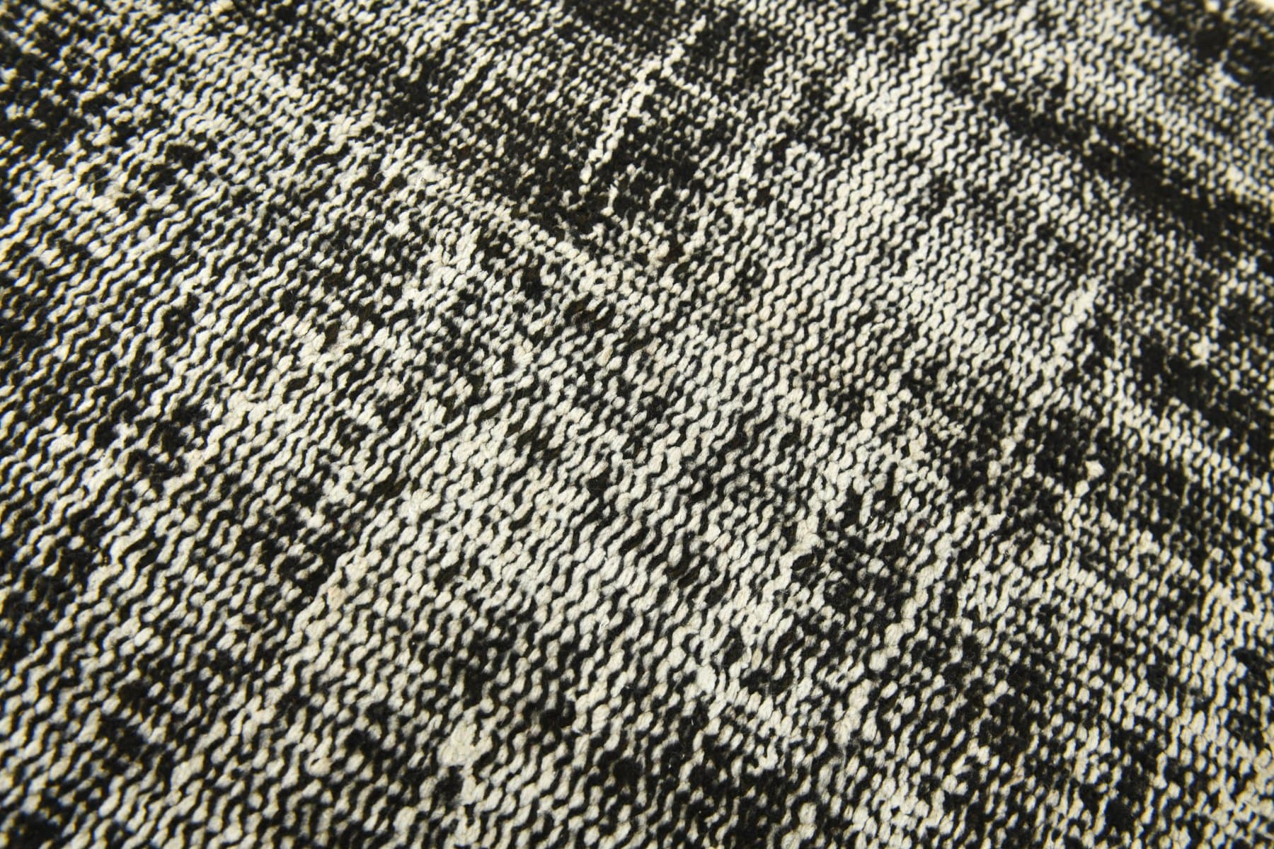 Chodnik 194x54 cm, szary, wełna, lata 70. - 214453