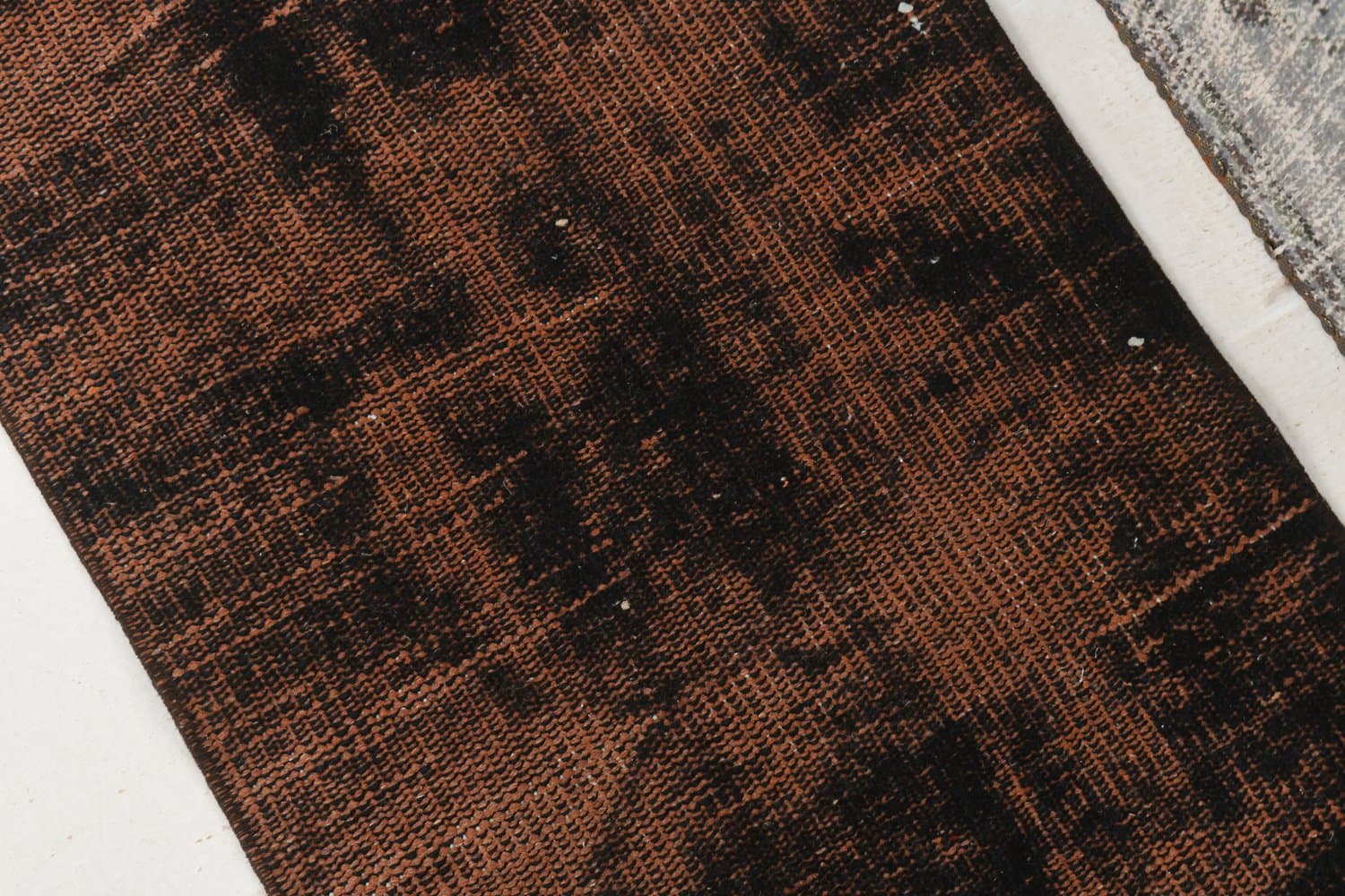 Chodnik 272x55 cm, czarny, wełna, lata 70. - 214495