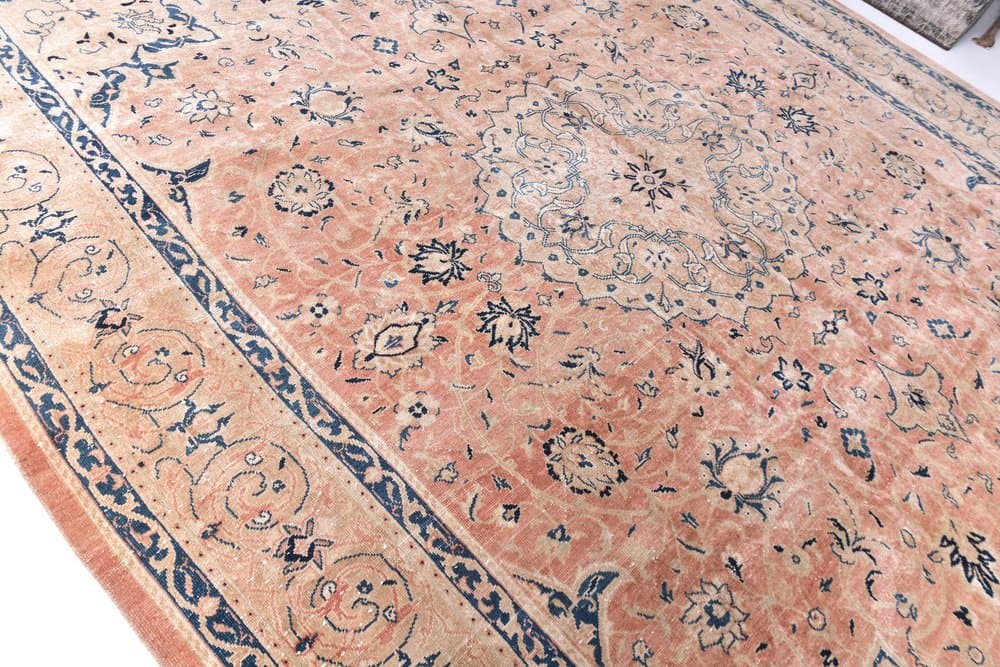 Dywan 382x297 cm, beżowy, wełna, Turcja, lata 50. - 214841