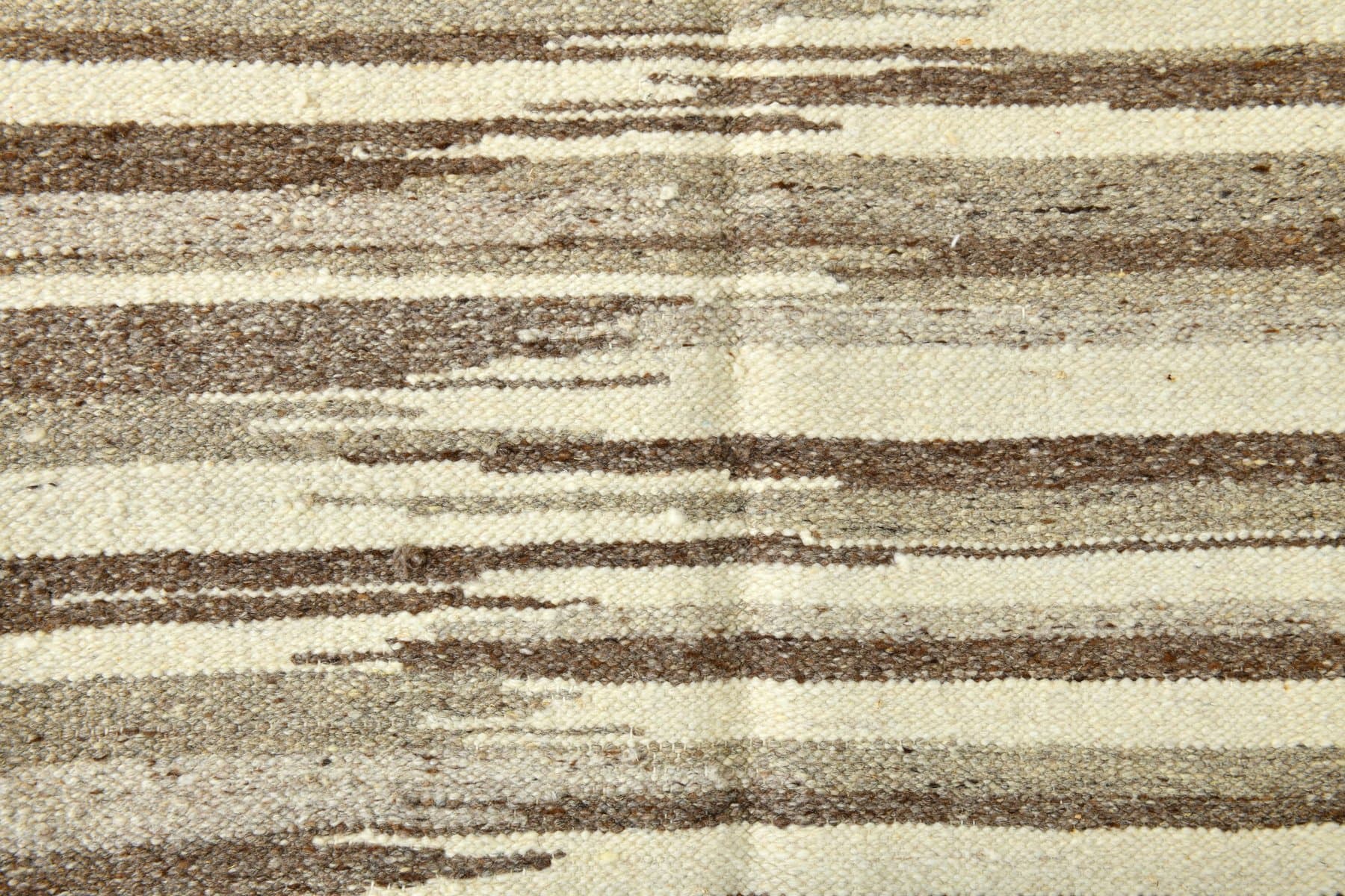 Kilim 359x265 cm, beżowy, wełna, lata 70. - 214745